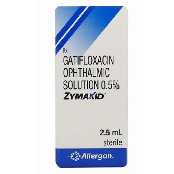 0.5 % Zymaxid Gatifloxacin Ophthalmic Solution 0.5% in the NexCure Health pharmaceutical catalogue