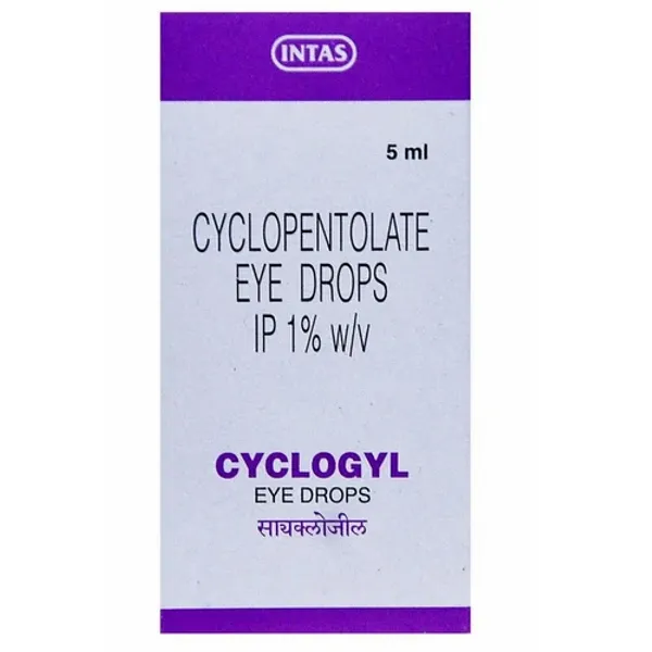 1% W/V Cyclogyl Cyclopentolate Eye Drops IP 1% in the NexCure Health pharmaceutical catalogue