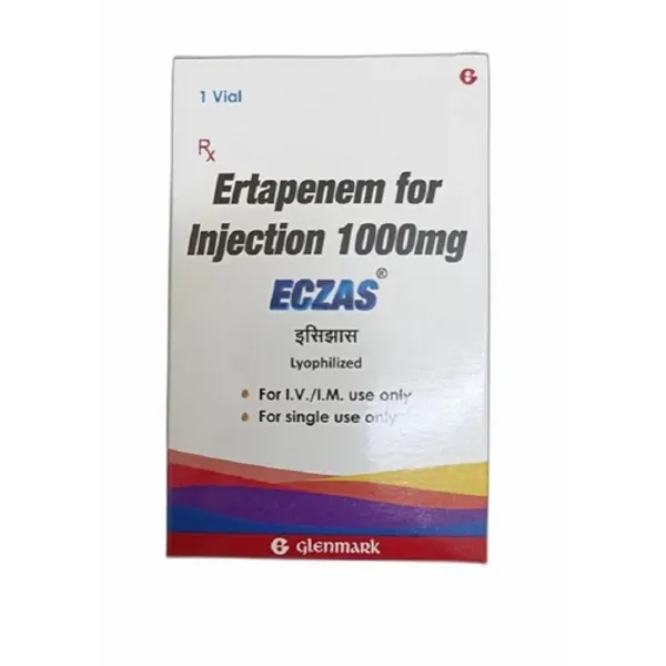 1000mg Eczas Ertapenem Injection 1000mg in the NexCure Health pharmaceutical catalogue