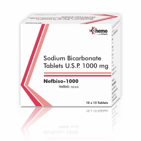 1000mg Sodium Bicarbonate Tablet 1000mg in the NexCure Health pharmaceutical catalogue