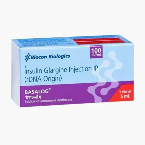 100mg Basalog Insulin Glargine Injection 100mg in the NexCure Health pharmaceutical catalogue