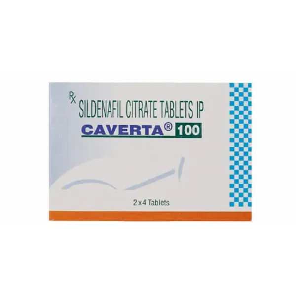 100mg Caverta Sildenafil Citrate Tablets IP 100mg in the NexCure Health pharmaceutical catalogue