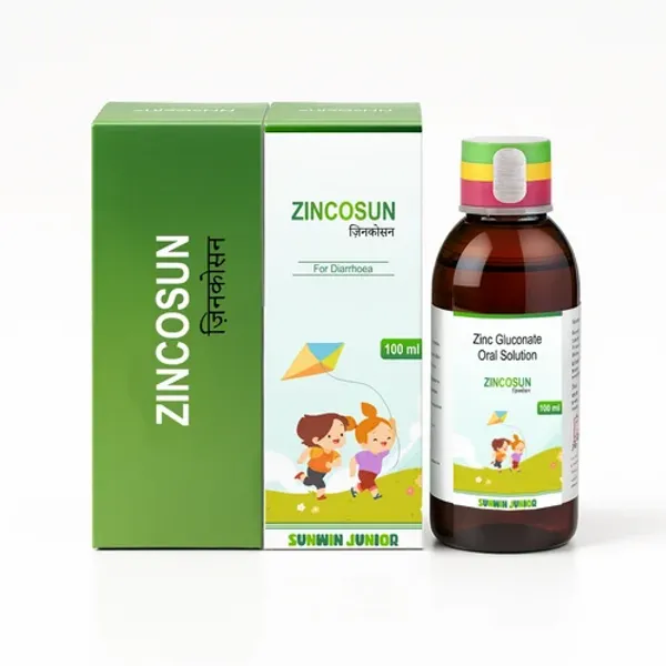 100ml Zincosun Zinc Gluconate Oral Solution 100ml in the NexCure Health pharmaceutical catalogue