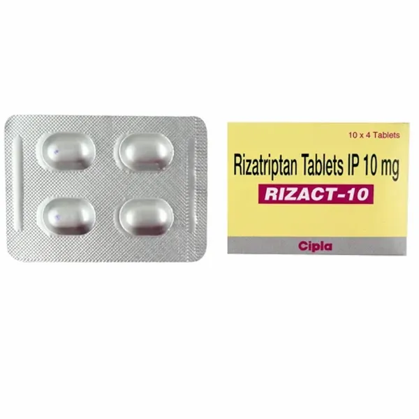 10mg Rizact Rizatriptan Tablets 10mg in the NexCure Health pharmaceutical catalogue