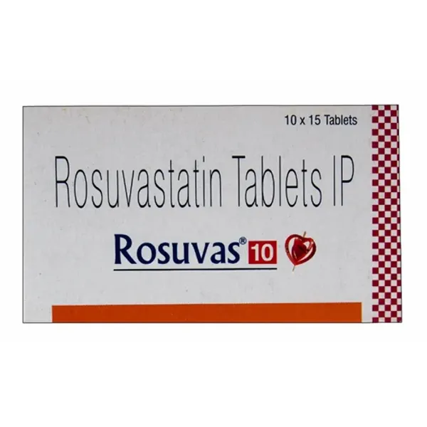 10mg Rosuvas Rosuvastatin Tablets IP 10mg in the NexCure Health pharmaceutical catalogue
