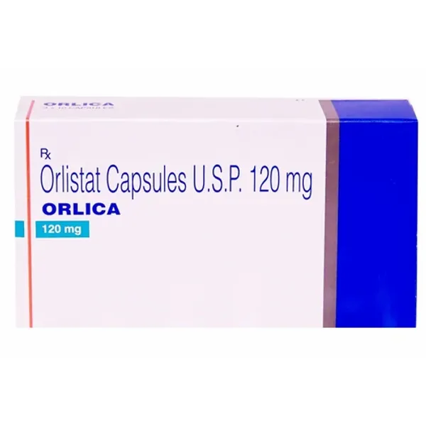 120mg Orlica Orlistat Capsules USP 120mg in the NexCure Health pharmaceutical catalogue
