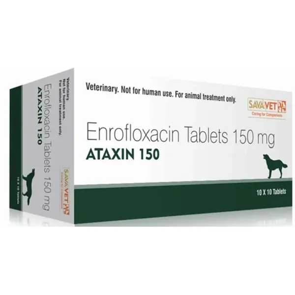 150mg Ataxin Enrofloxacin Tablets 150mg in the NexCure Health pharmaceutical catalogue