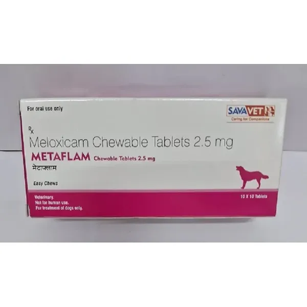 2.5mg Metaflam Meloxicam Chewable Tablets 2.5mg in the NexCure Health pharmaceutical catalogue