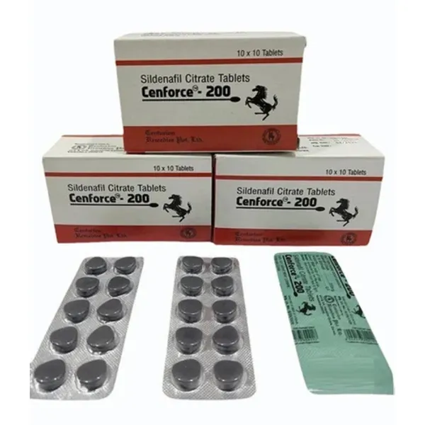 200mg Cenforce Sildenafil Citrate Tablets 200mg pharmaceutical product details from NexCure Health