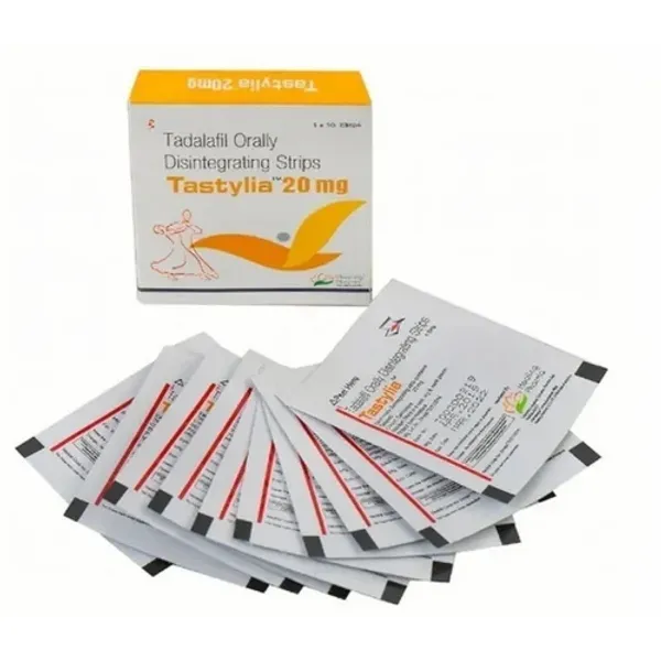 20mg Tastylia Tadalafil Orally Disintegrating Strips 20mg pharmaceutical product details from NexCure Health