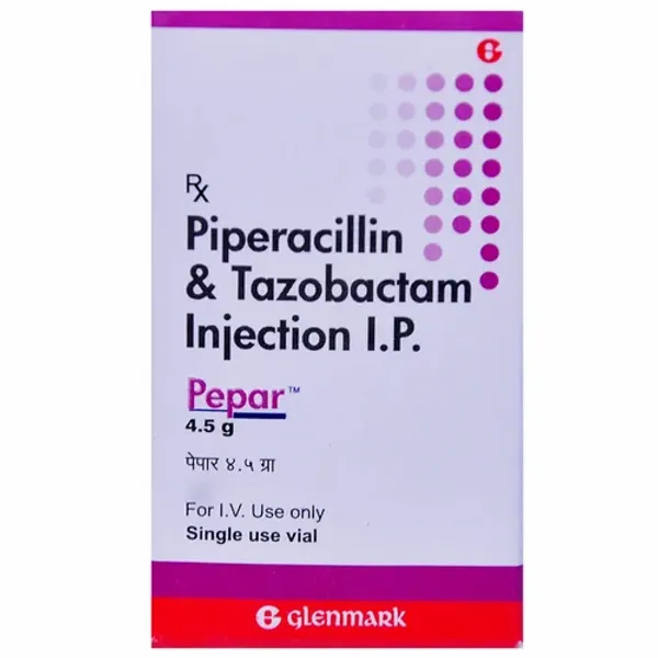 4.5g Pepar Piperacillin and Tazobactam Injection IP 4.5g pharmaceutical product details from NexCure Health