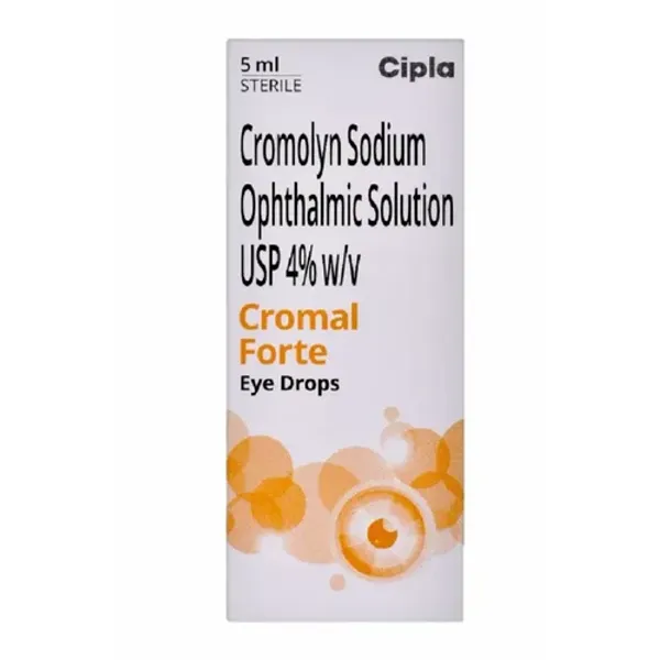 4%w/v Cromal Forte Cromolyn Sodium Ophthalmic Solution USP 4% in the NexCure Health pharmaceutical catalogue