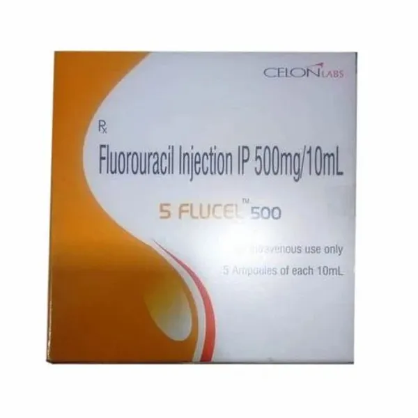 5 Fluorouracil IP 500mg 500mg in the NexCure Health pharmaceutical catalogue