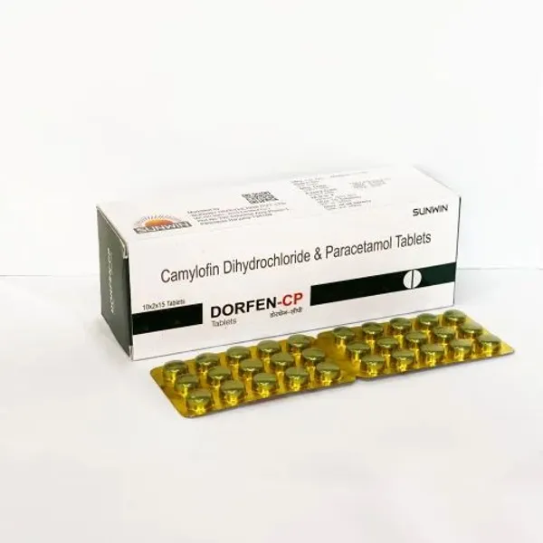 500mg Dorfen CP Camylofin Dihydrochloride Paracetamol Tablet 500mg in the NexCure Health pharmaceutical catalogue