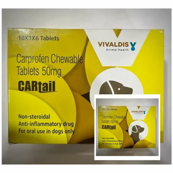 50mg Cartail Carprofen Tablets 50mg in the NexCure Health pharmaceutical catalogue
