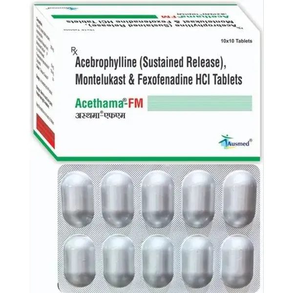 Acebrophylline Sustained Release Montelukast and Fexofenadine HCl Tablets in the NexCure Health pharmaceutical catalogue