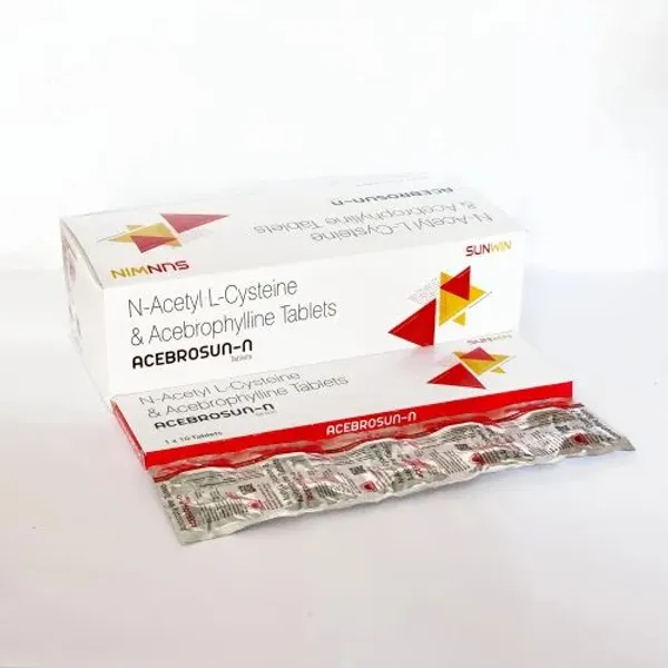 Acebrosun-N N-Acetyl L- Cysteine & Acebrophyline Tablets pharmaceutical product details from NexCure Health