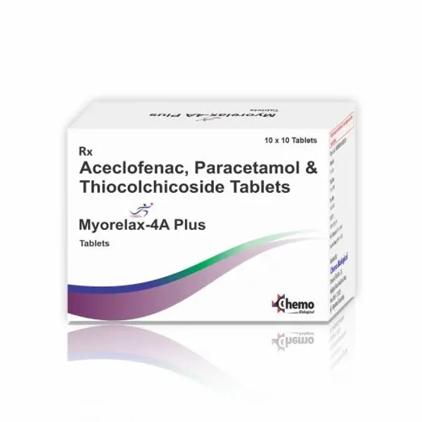 Aceclofenac Paracetamol And Thiocolchicoside Tablets in the NexCure Health pharmaceutical catalogue