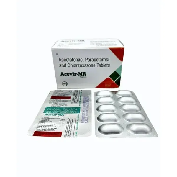 Aceclofenac Paracetamol & Chlorzoxazone Tablets pharmaceutical product details from NexCure Health