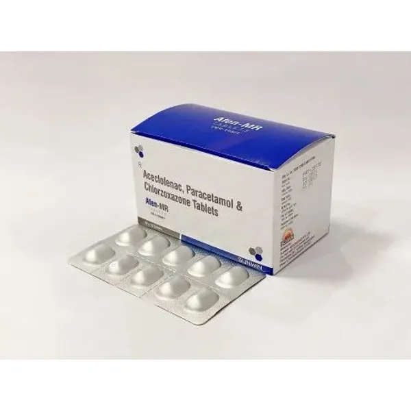 Aceclofenac Paracetamol & ChlorzoxazoneTablets in the NexCure Health pharmaceutical catalogue