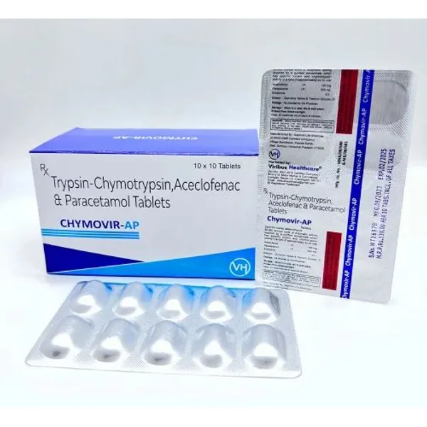 Aceclofenac Paracetamol Trypsin Chymotrypsin Tablets in the NexCure Health pharmaceutical catalogue