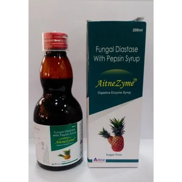 Aitnezyme 200 Fungal Diastse 50 Mg And Pepsin 10 Mg (sugar Free) 50 Mg pharmaceutical product details from NexCure Health