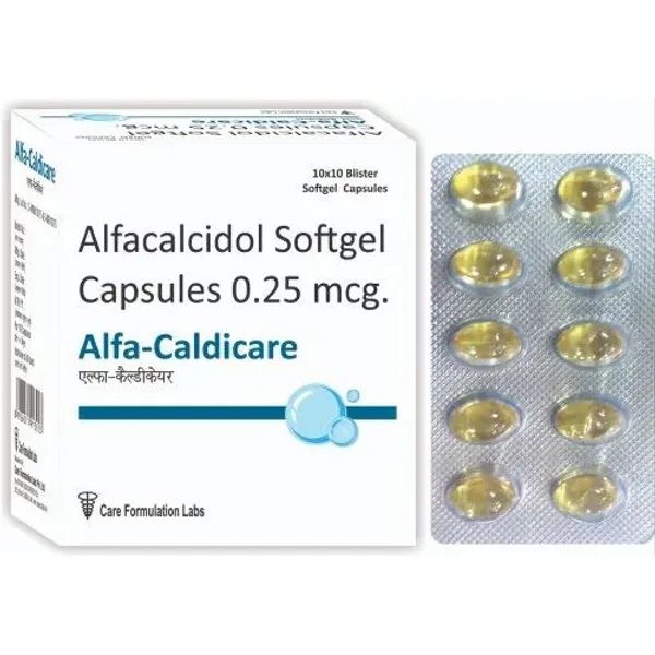 Alfacalcidol Softgel Capsules 0.25 mcg 0.25 mcg in the NexCure Health pharmaceutical catalogue