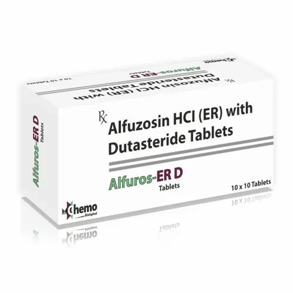 Alfuzosin Hydrochloride ER and Dutasteride Tablets in the NexCure Health pharmaceutical catalogue