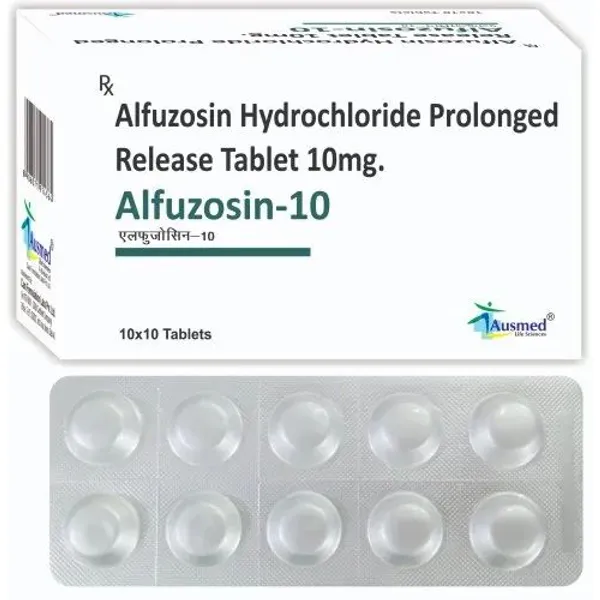 Alfuzosin Hydrochloride Prolonged Release Tablet 10mg 10mg in the NexCure Health pharmaceutical catalogue