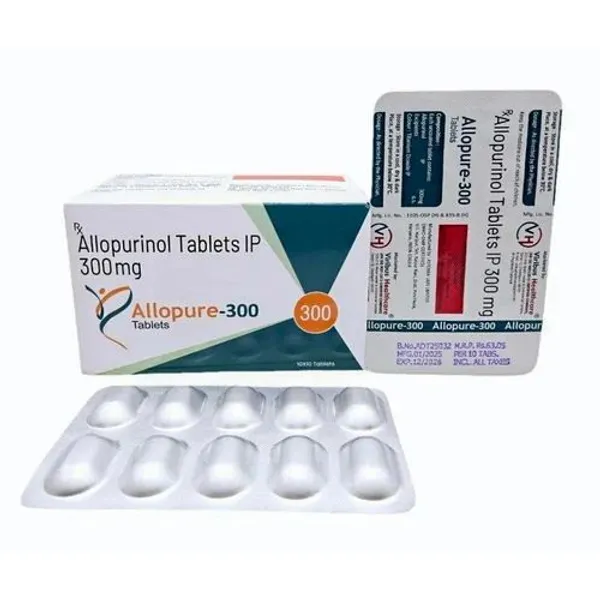 Allopurinol 300 Mg 300 Mg in the NexCure Health pharmaceutical catalogue