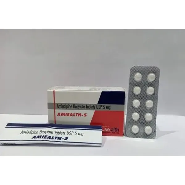 Amlodipine Besylate Tablet 5mg 5mg in the NexCure Health pharmaceutical catalogue