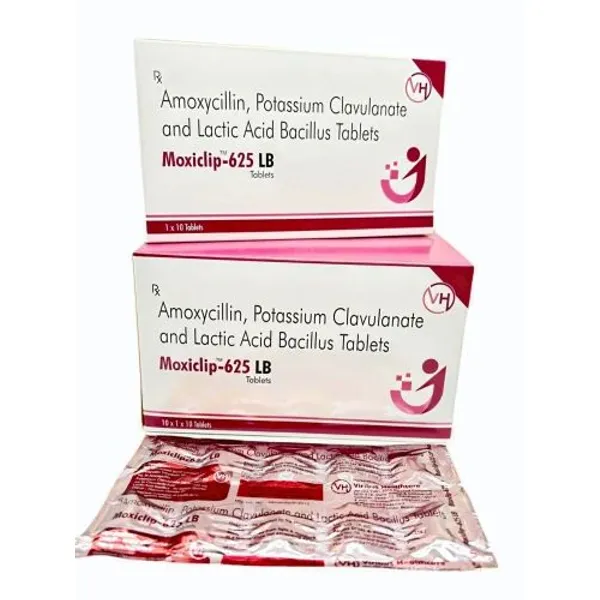 Amoxyciilin & Potassium Clavulanate With Lactic Bacillus Tablets in the NexCure Health pharmaceutical catalogue