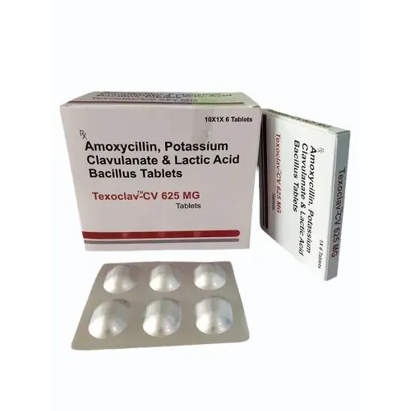 Amoxycillin Potassium Clavulanate & Lactic Acid Bacillus Tablet in the NexCure Health pharmaceutical catalogue