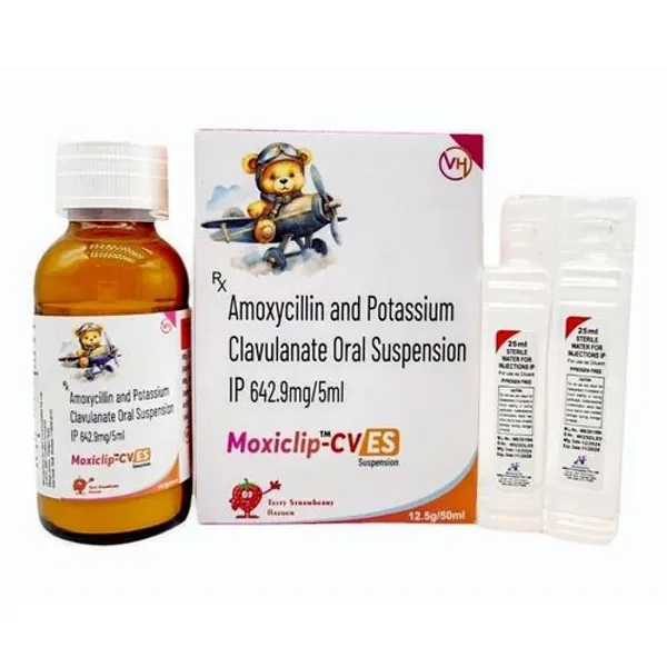 Amoxycillin Trihydrate 600mg & Clavulanic Acid 42.9mg Dry Syrup 600mg pharmaceutical product details from NexCure Health