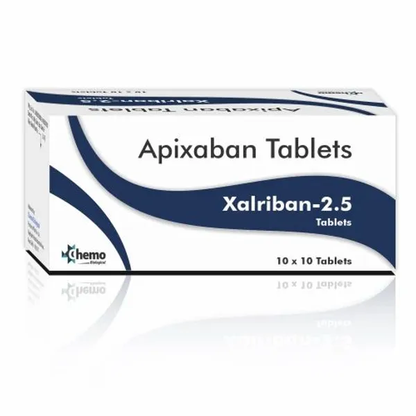 Apixaban 2.5 mg 2.5 mg in the NexCure Health pharmaceutical catalogue