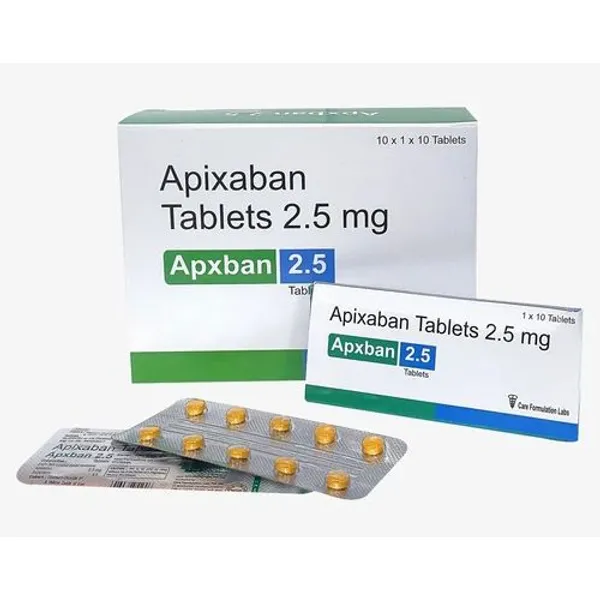 Apixaban 2.5 Mg Tablet 2.5 Mg in the NexCure Health pharmaceutical catalogue