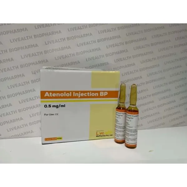 Atenolol 0.5mg ml 10ml Injection 0.5mg in the NexCure Health pharmaceutical catalogue