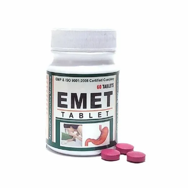 Ayurvedic Anti Emetic Natural Medicine - Ayursun Emet Tablet pharmaceutical product details from NexCure Health