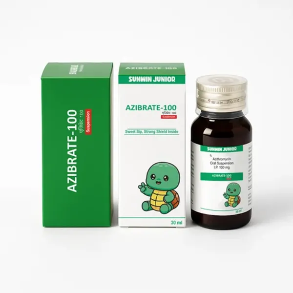 Azibrate-100 Azithromycin oral Suspension in the NexCure Health pharmaceutical catalogue