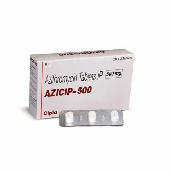 Azicip 500mg ( Azithromycin Tab 500mg/250mg) 500mg in the NexCure Health pharmaceutical catalogue