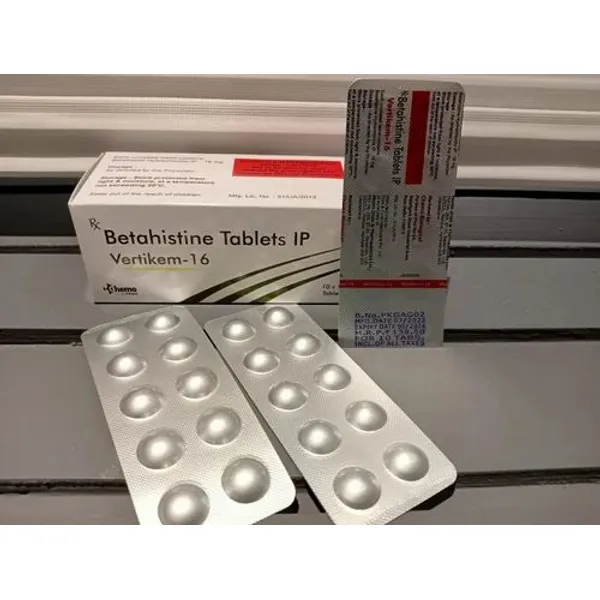 Betahistine 16mg Tablets 16mg in the NexCure Health pharmaceutical catalogue