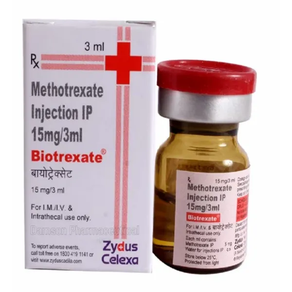 Biotrexate (Methotrexate) Injection IP in the NexCure Health pharmaceutical catalogue