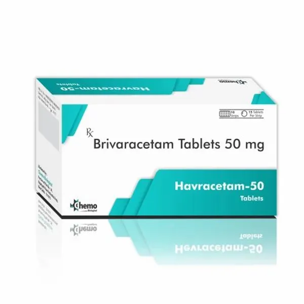 Brivaracetam Tablets 50 mg 50 mg in the NexCure Health pharmaceutical catalogue