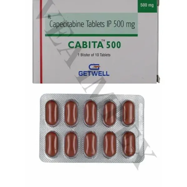 Cabita 500 Mg (Capecitabine Tablets IP) 500 Mg in the NexCure Health pharmaceutical catalogue