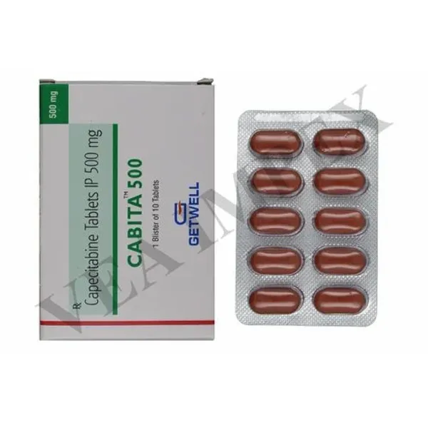 Cabita 500mg Capecitabine Tablets 500mg in the NexCure Health pharmaceutical catalogue