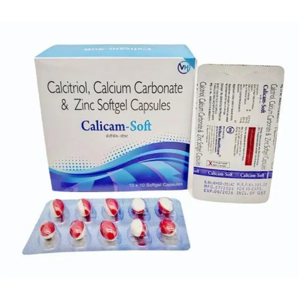 Calcitrol 0.25mcg Calcium Carbonate 500mg Zinc 7.5mg Capsules 0.25mcg pharmaceutical product details from NexCure Health