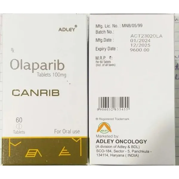 Canrib Olaparib 100 mg Tablets 100 Mg in the NexCure Health pharmaceutical catalogue
