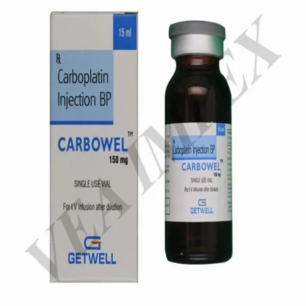 Carbowel 150mg (Carboplatin Injection) 150mg in the NexCure Health pharmaceutical catalogue