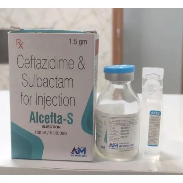 Ceftazidime Sulbactam Injection 1.5 g 1.5 g pharmaceutical product details from NexCure Health
