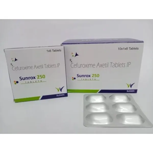 Cefuroxime Axetil Tablets Ip 250 Mg Sunrox 250 250 Mg pharmaceutical product details from NexCure Health